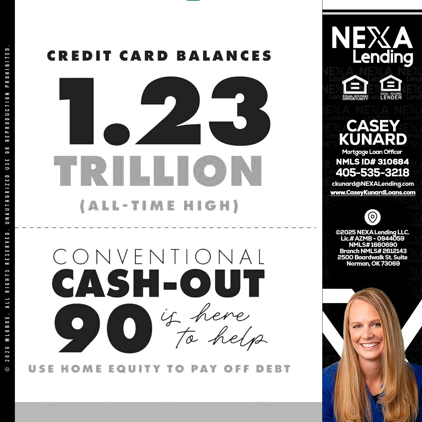 CREDIT CARD BALANCE - Casey Kunard -Mortgage Loan Officer