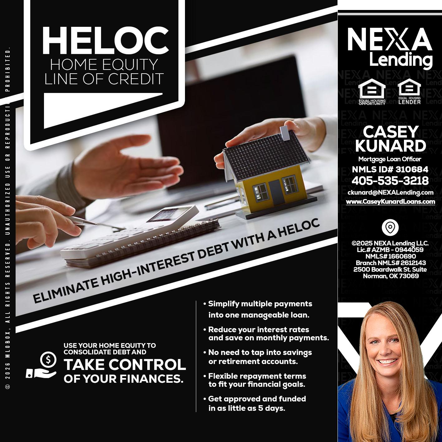 HELOC - Casey Kunard -Mortgage Loan Officer