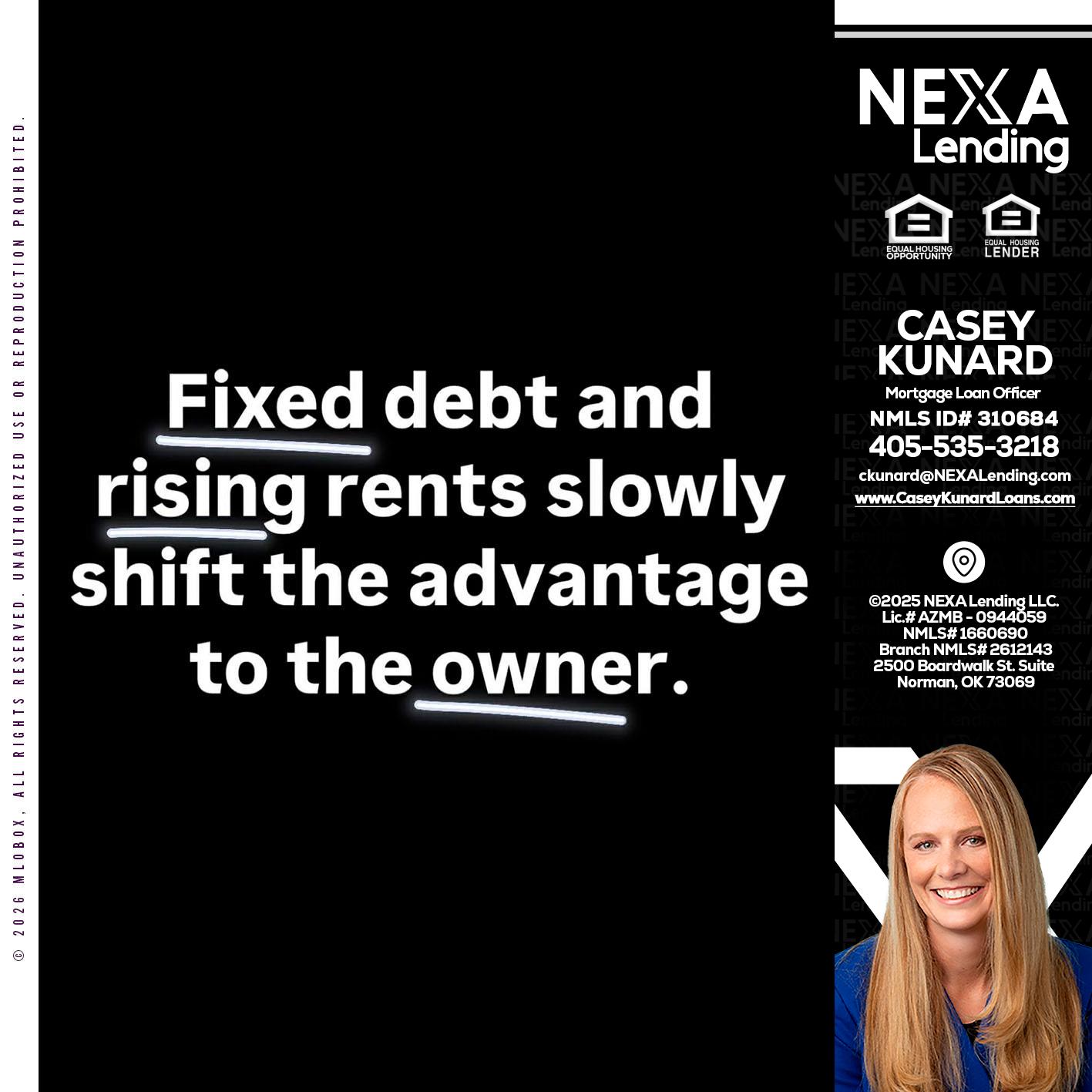FIXED DEBT - Casey Kunard -Mortgage Loan Officer