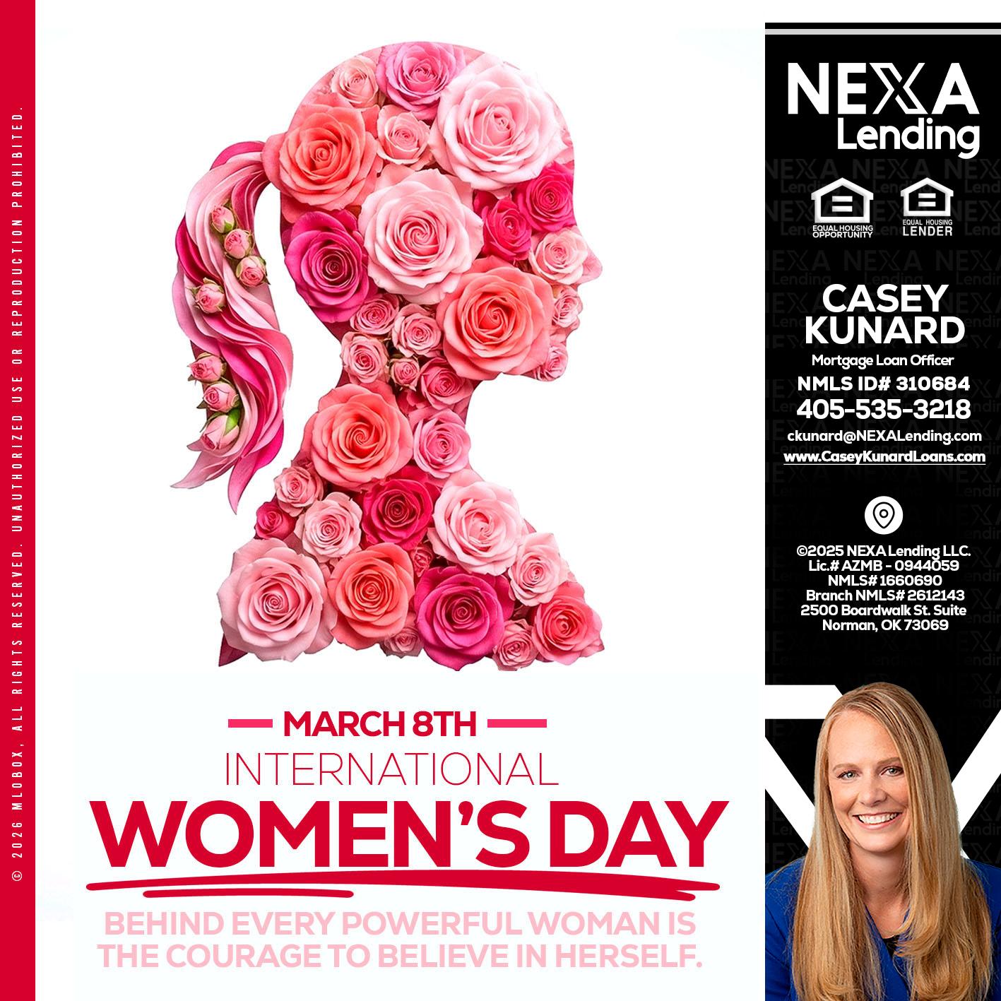 MARCH 8TH - Casey Kunard -Mortgage Loan Officer