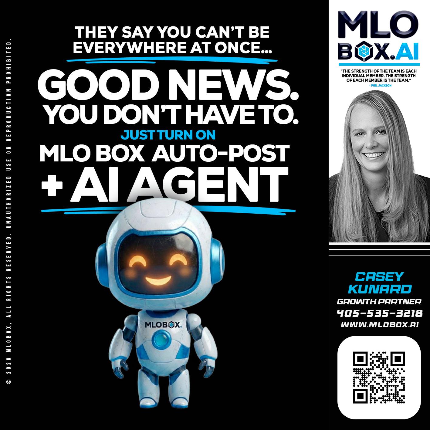 GOOD NEWS - Casey Kunard -Mortgage Loan Officer