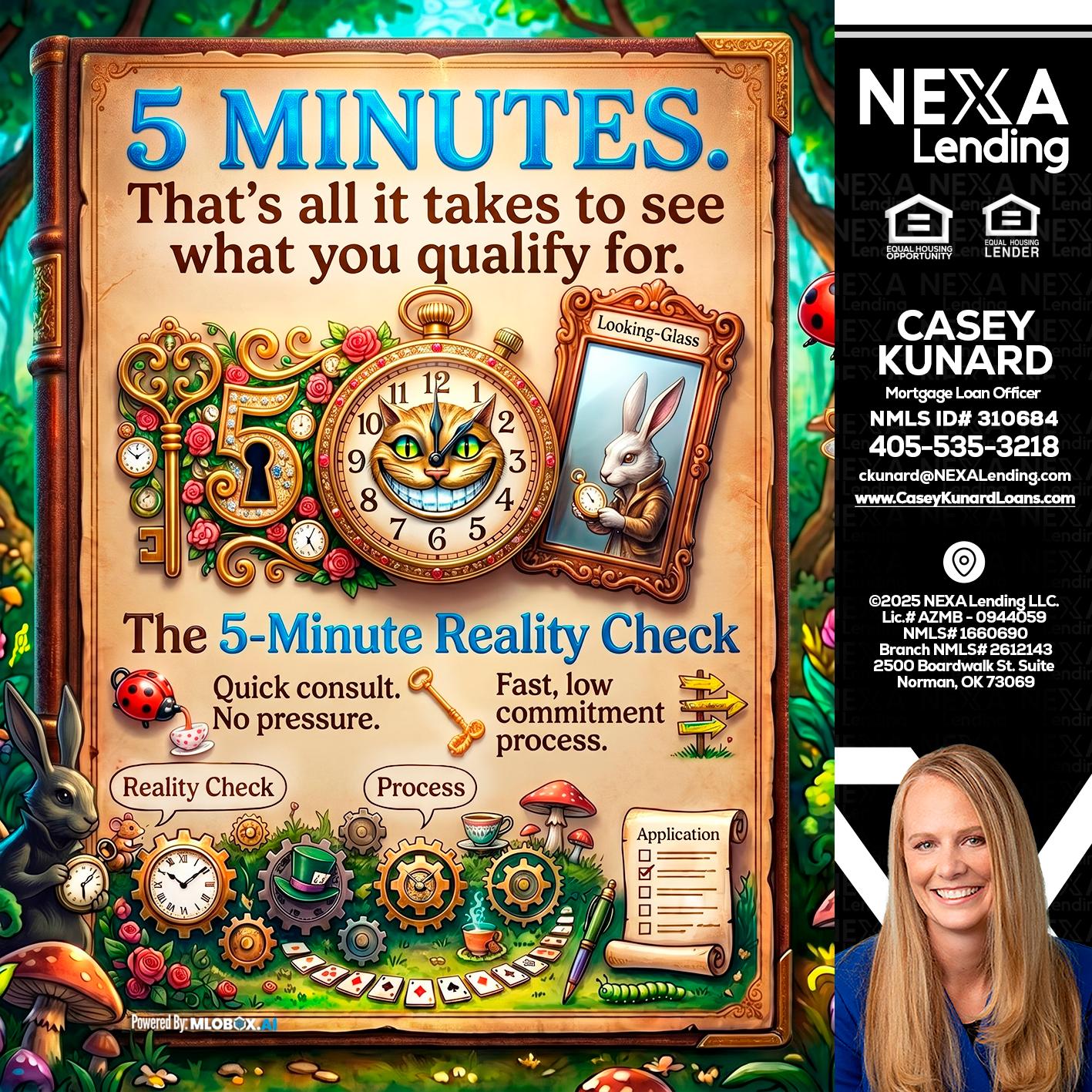 Reality Check! - Casey Kunard -Mortgage Loan Officer