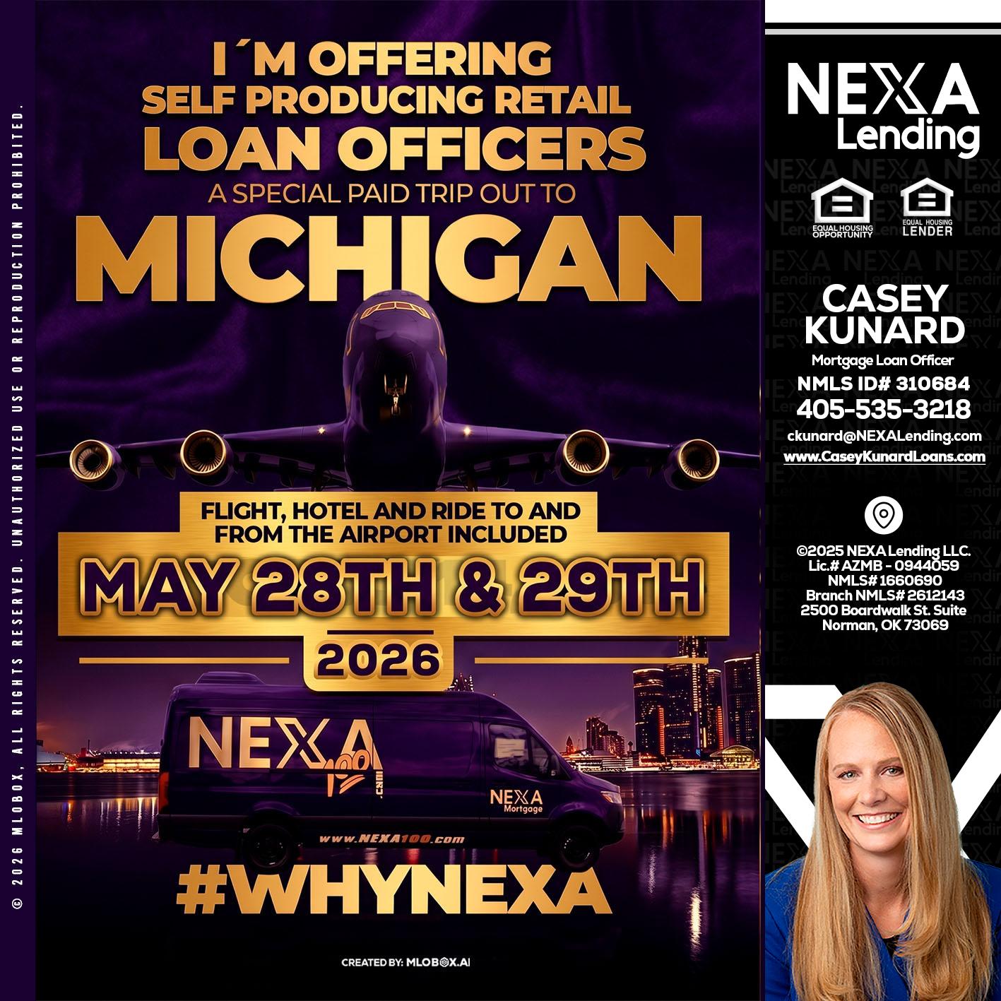 MICHIGAN - Casey Kunard -Mortgage Loan Officer
