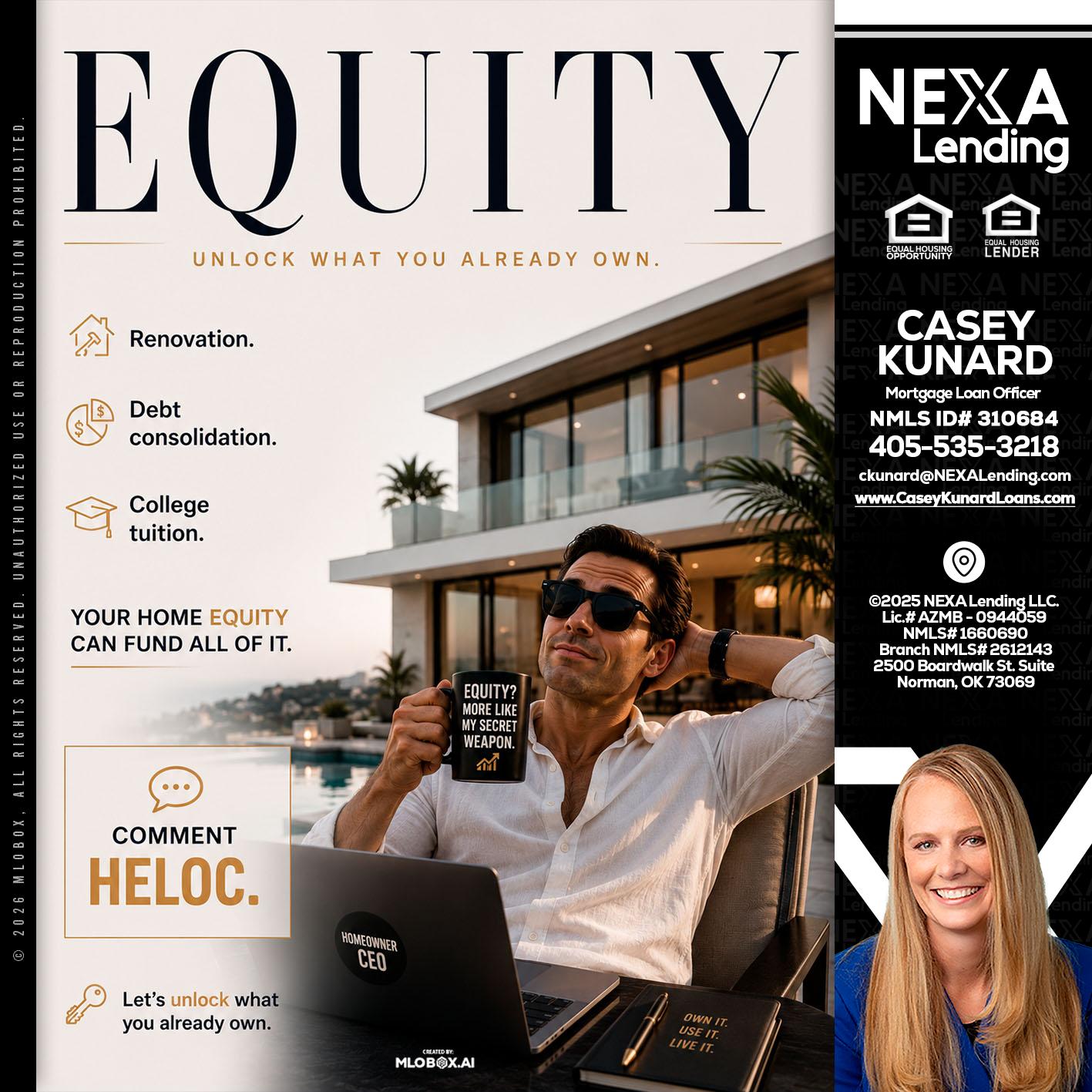 EQUITY - Casey Kunard -Mortgage Loan Officer