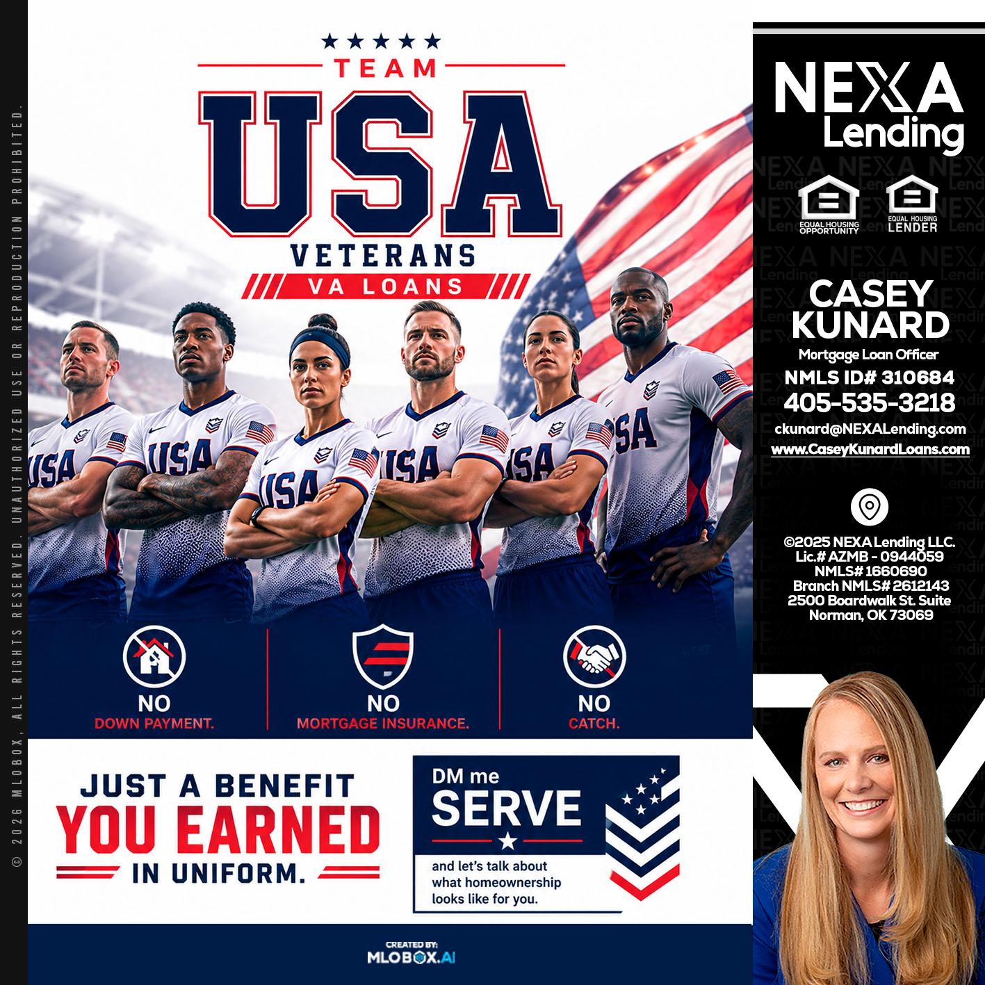 USA TEAM - Casey Kunard -Mortgage Loan Officer