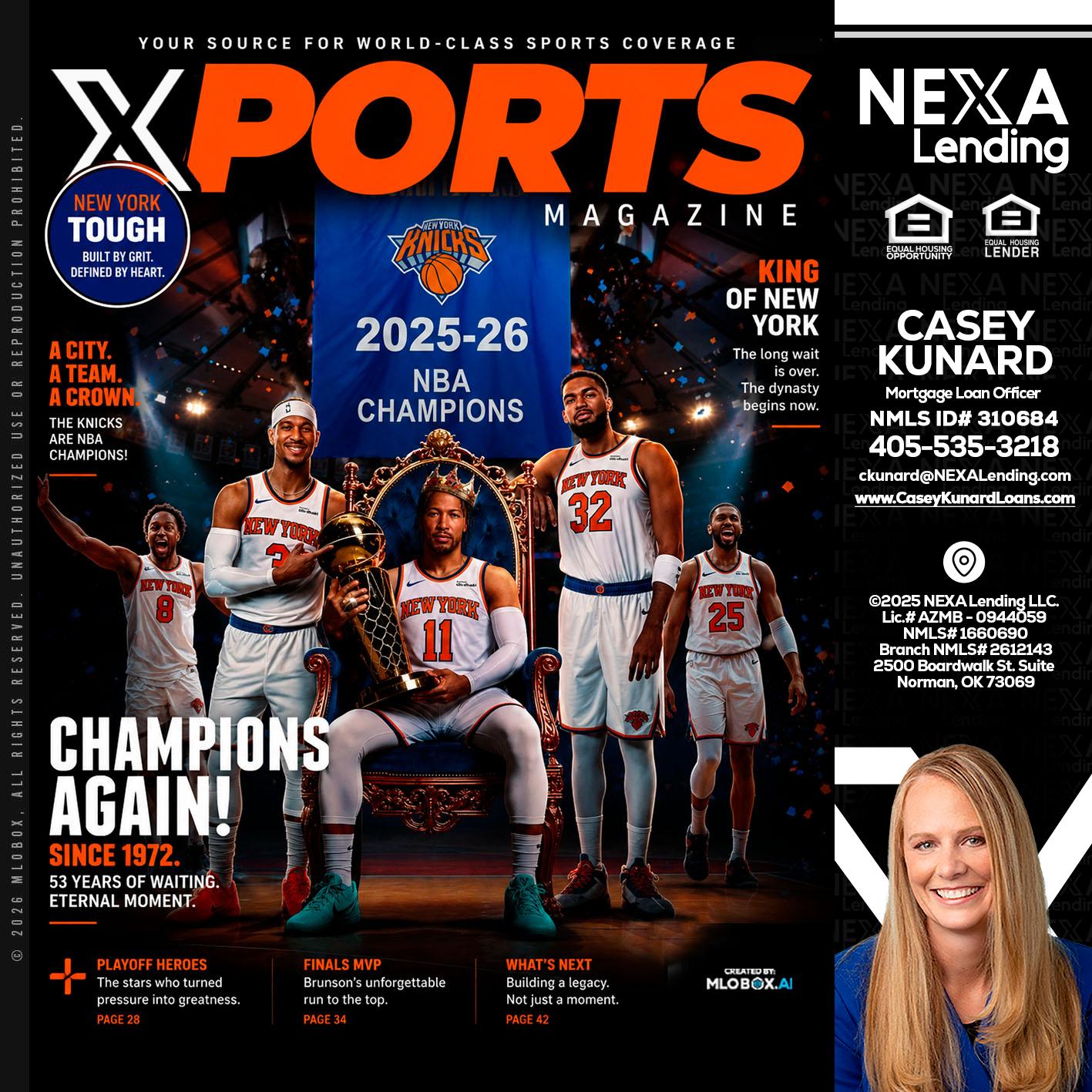 XPORTS MAGAZINE - Casey Kunard -Mortgage Loan Officer