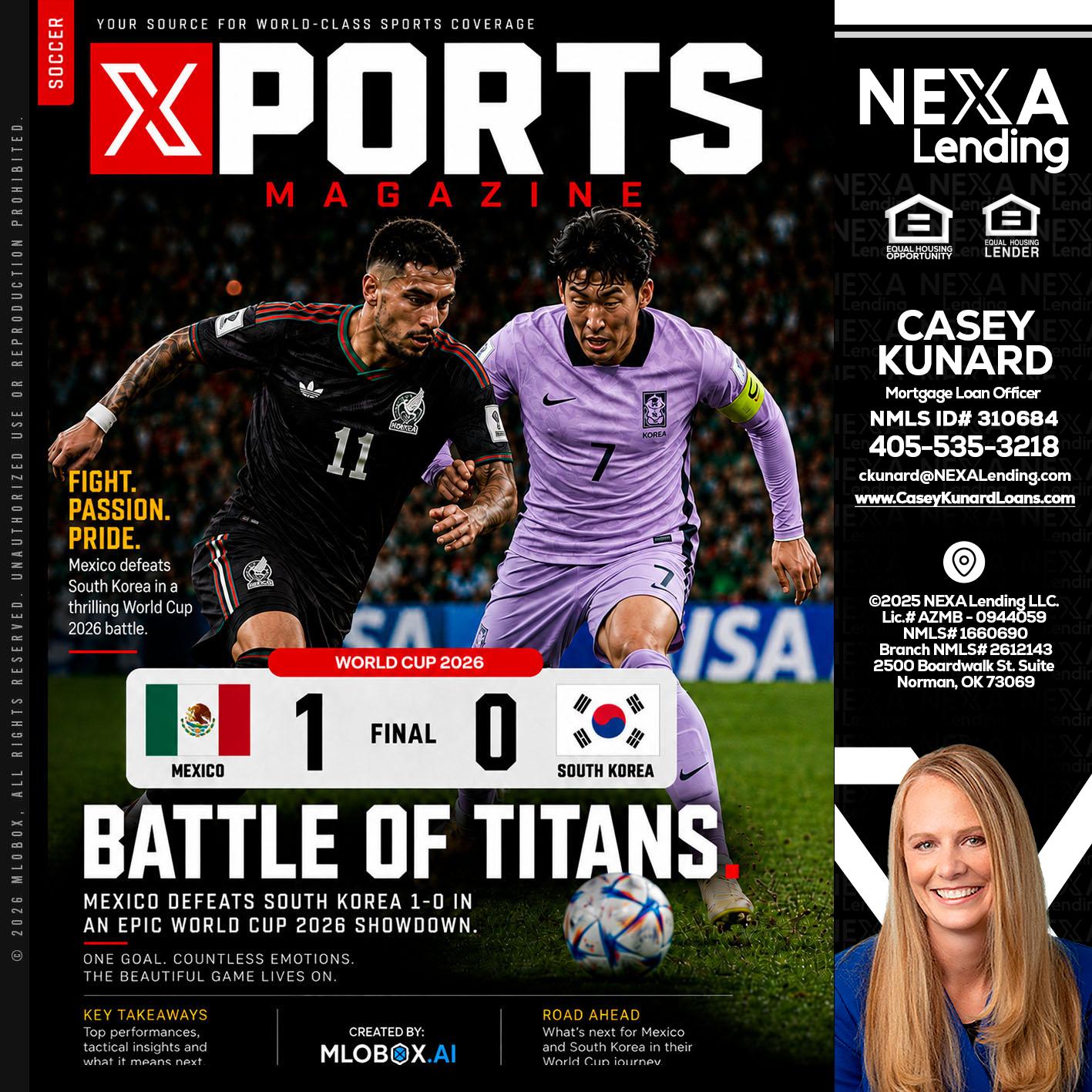 XPORTS MAGAZINE - Casey Kunard -Mortgage Loan Officer