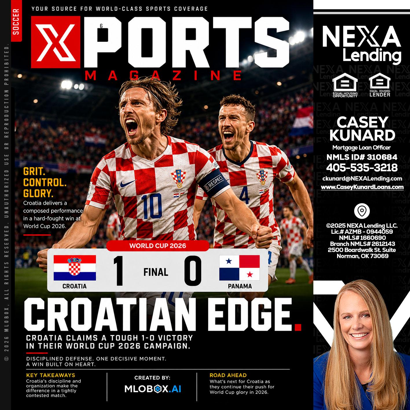CROATIA 1-0 PANAMA - Casey Kunard -Mortgage Loan Officer