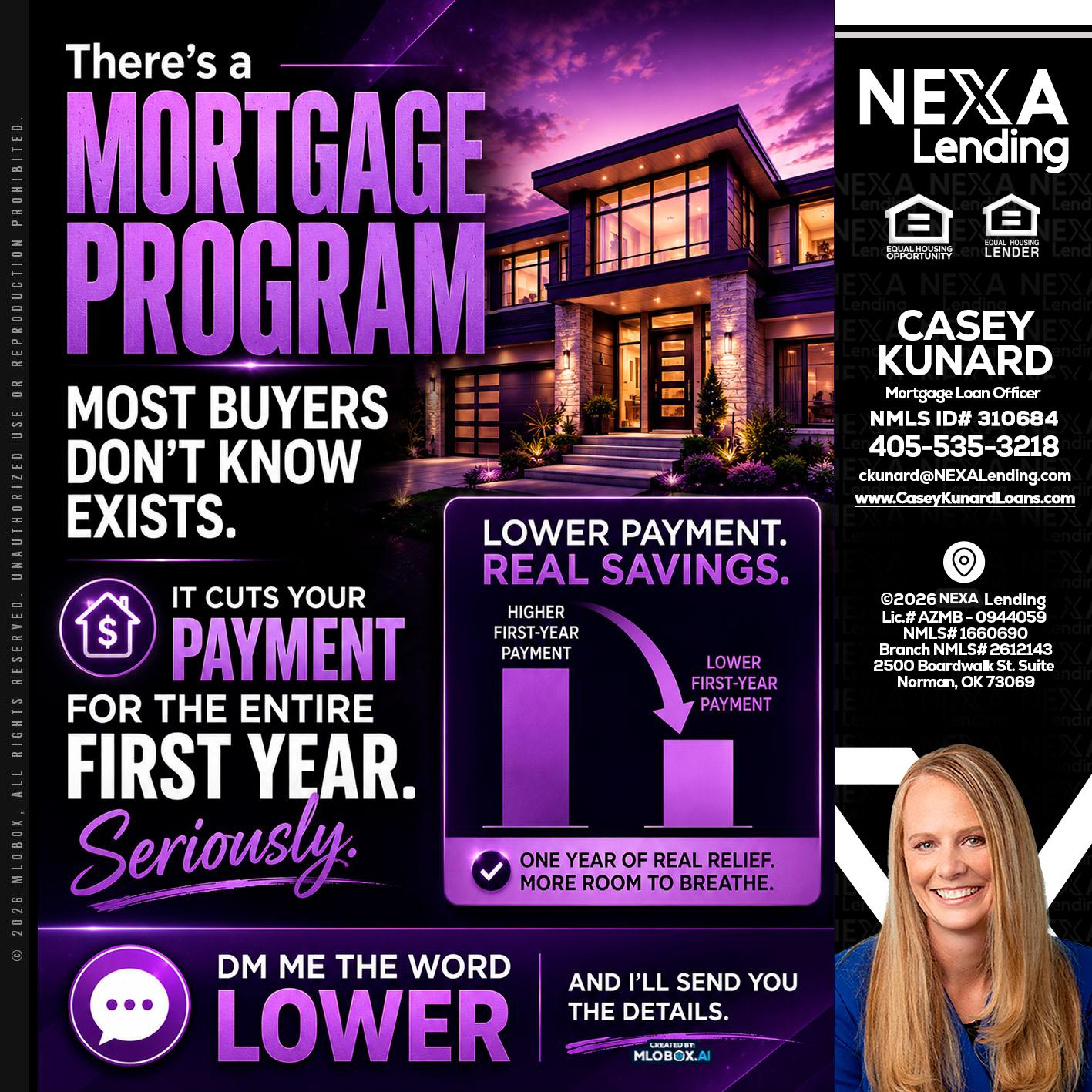 MORTGAGE PROGRAM - Casey Kunard -Mortgage Loan Officer