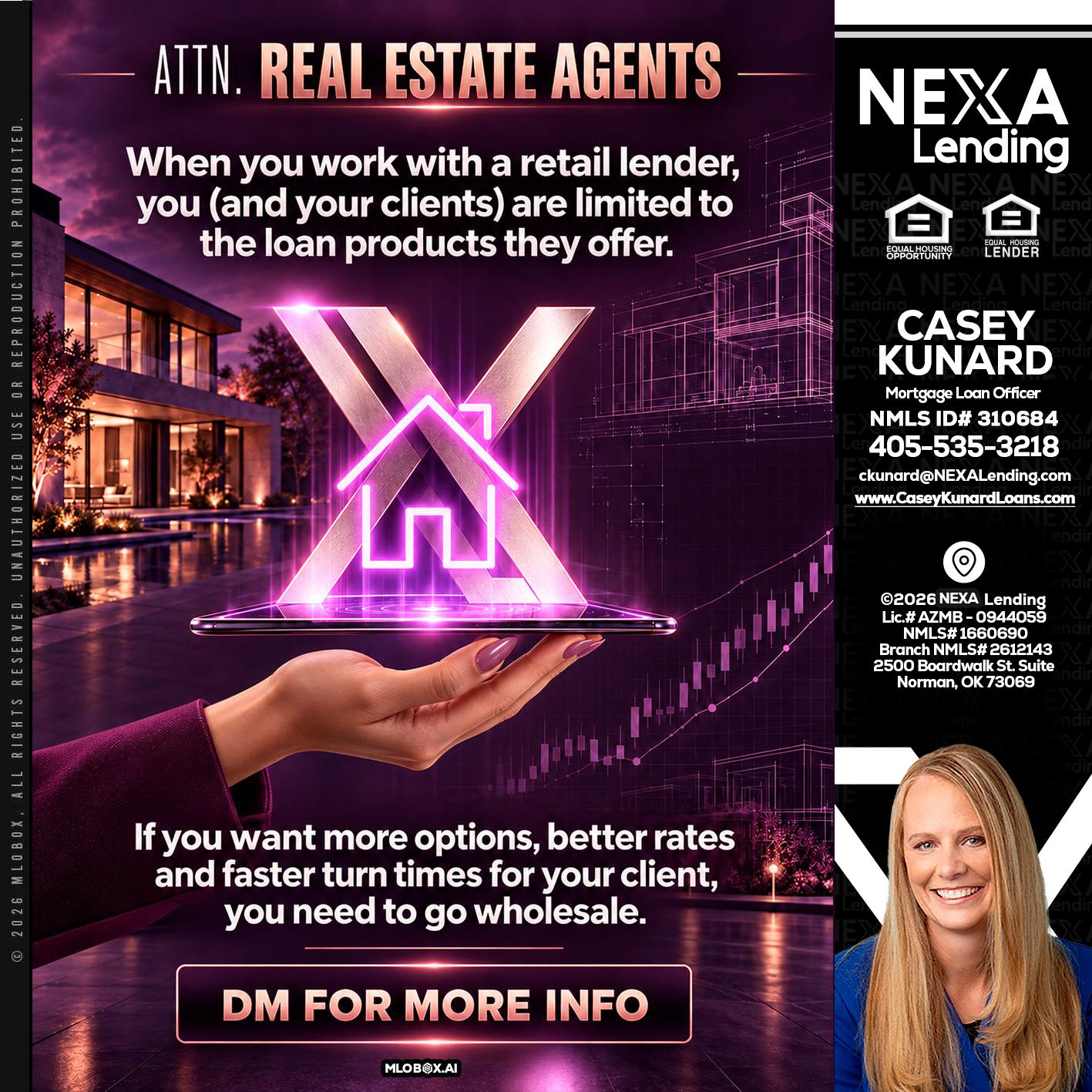 REAL ESTATE AGENTS - Casey Kunard -Mortgage Loan Officer