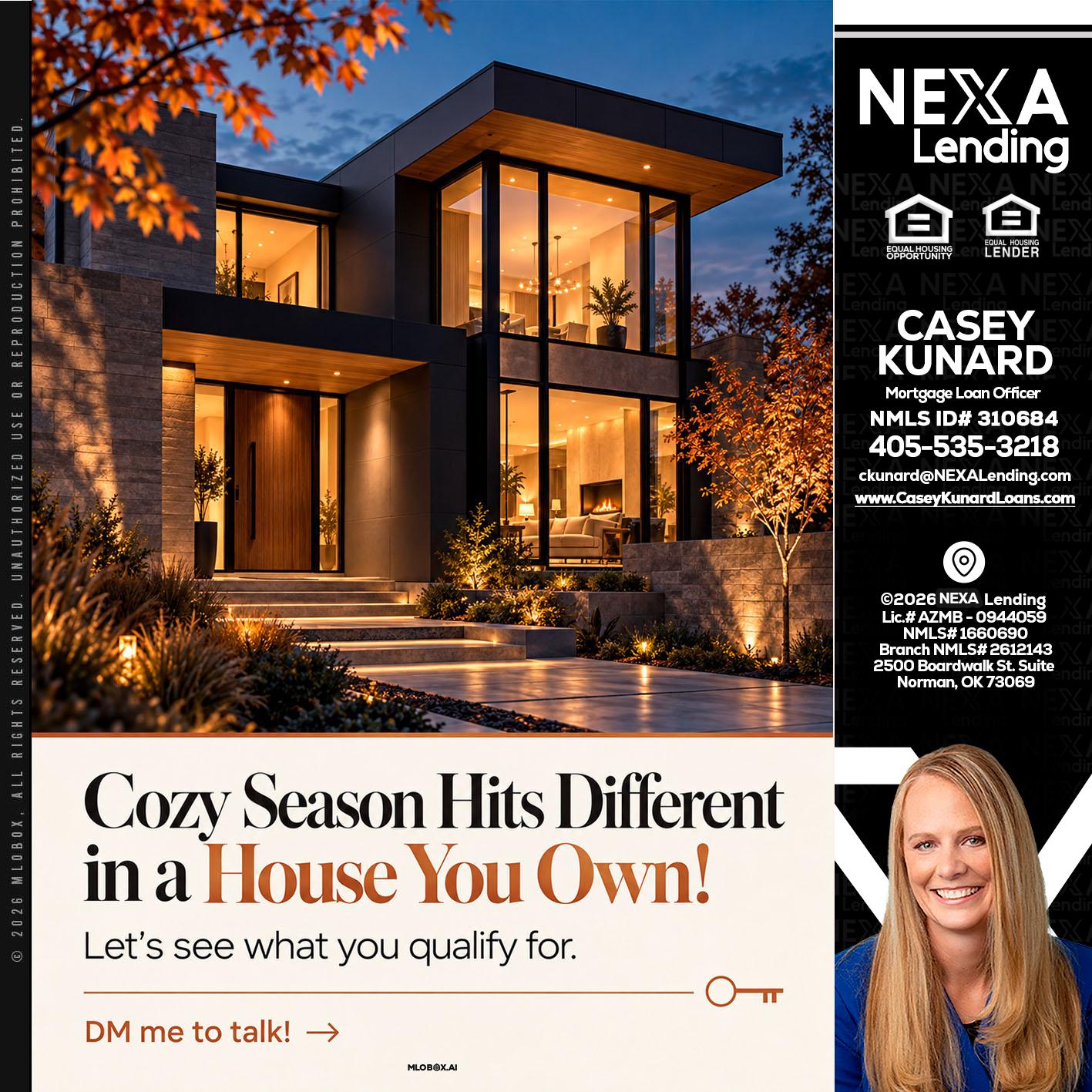 COZY SEASON - Casey Kunard -Mortgage Loan Officer