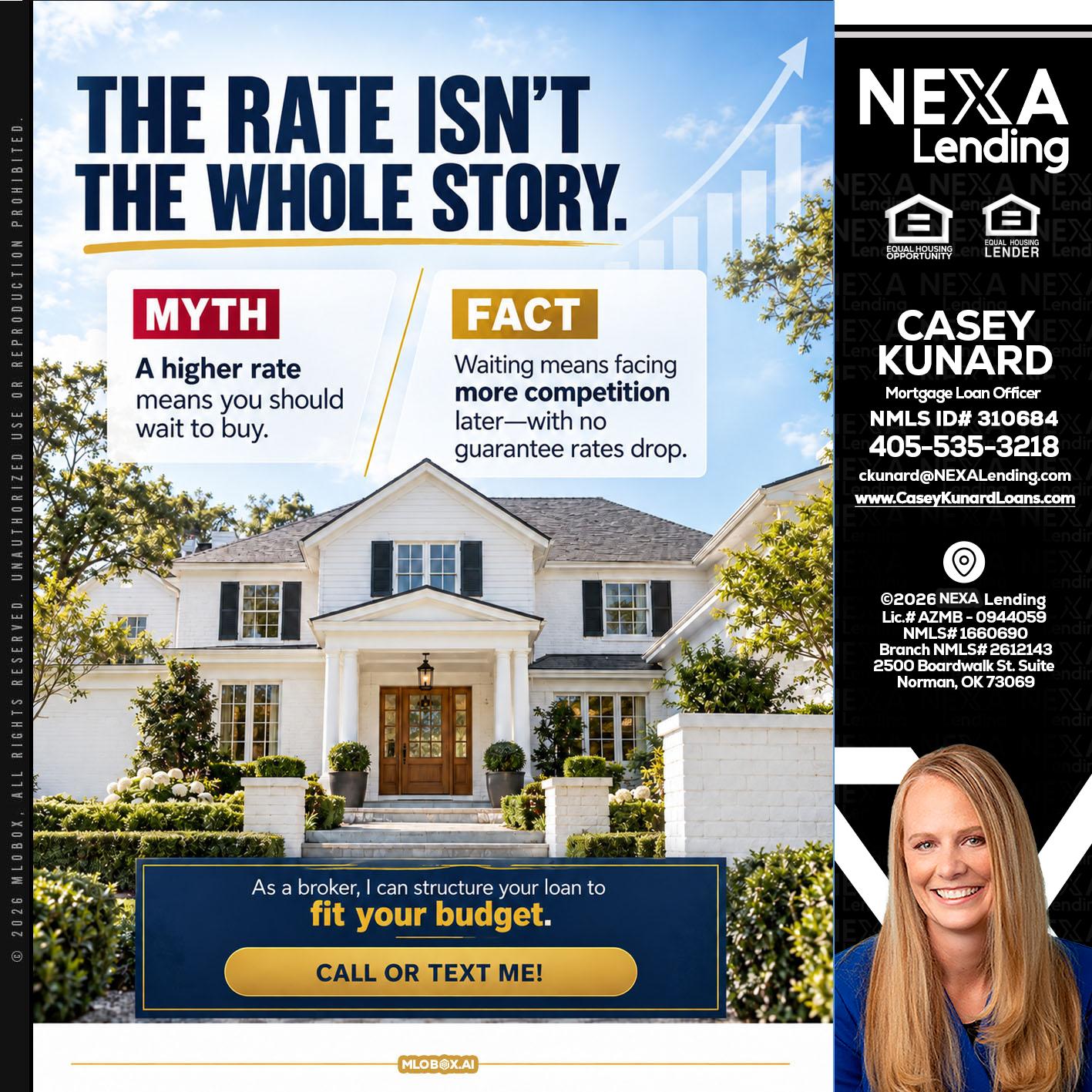 THE RATE ISNT - Casey Kunard -Mortgage Loan Officer