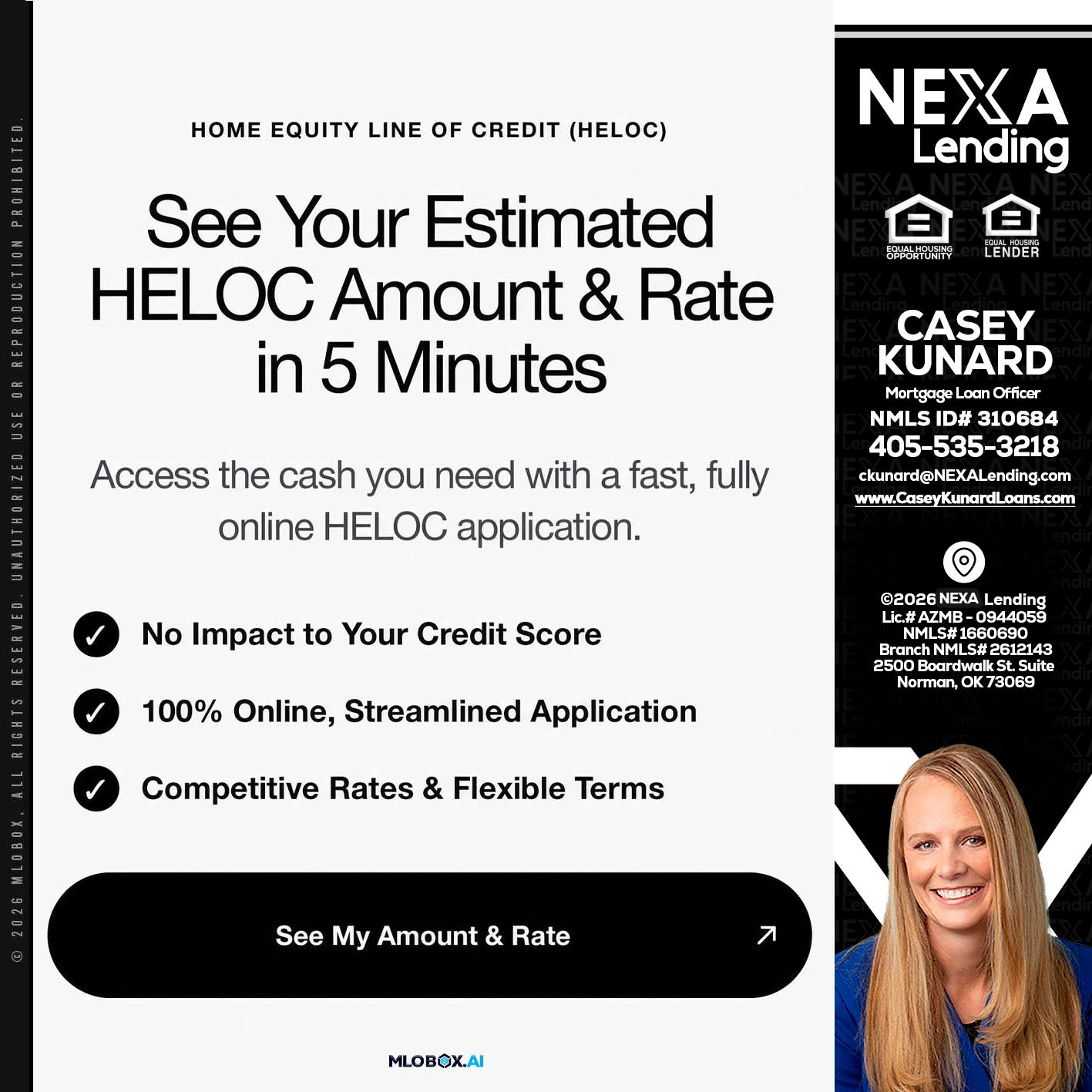 HELOC - Casey Kunard -Mortgage Loan Officer