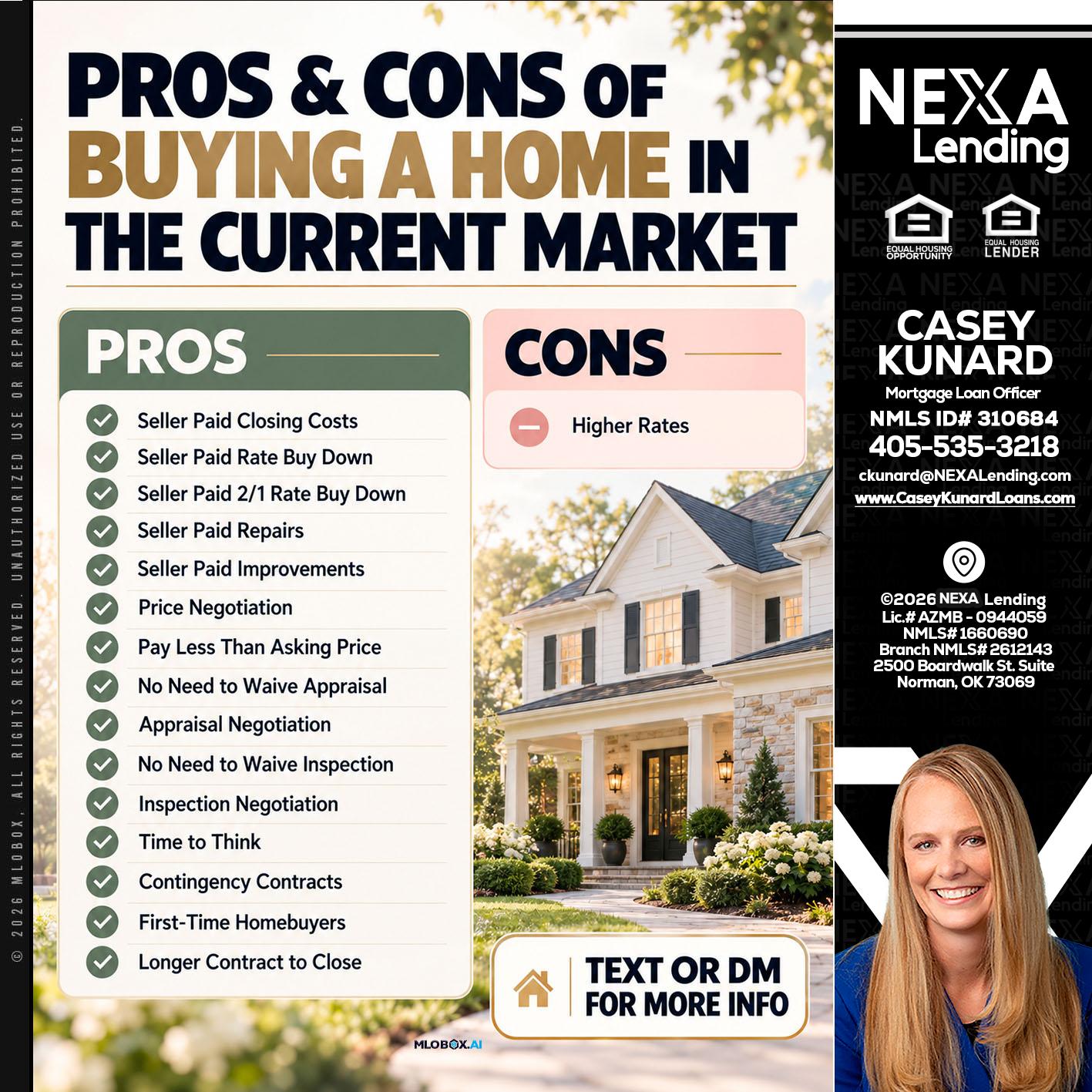 pros and cons - Casey Kunard -Mortgage Loan Officer