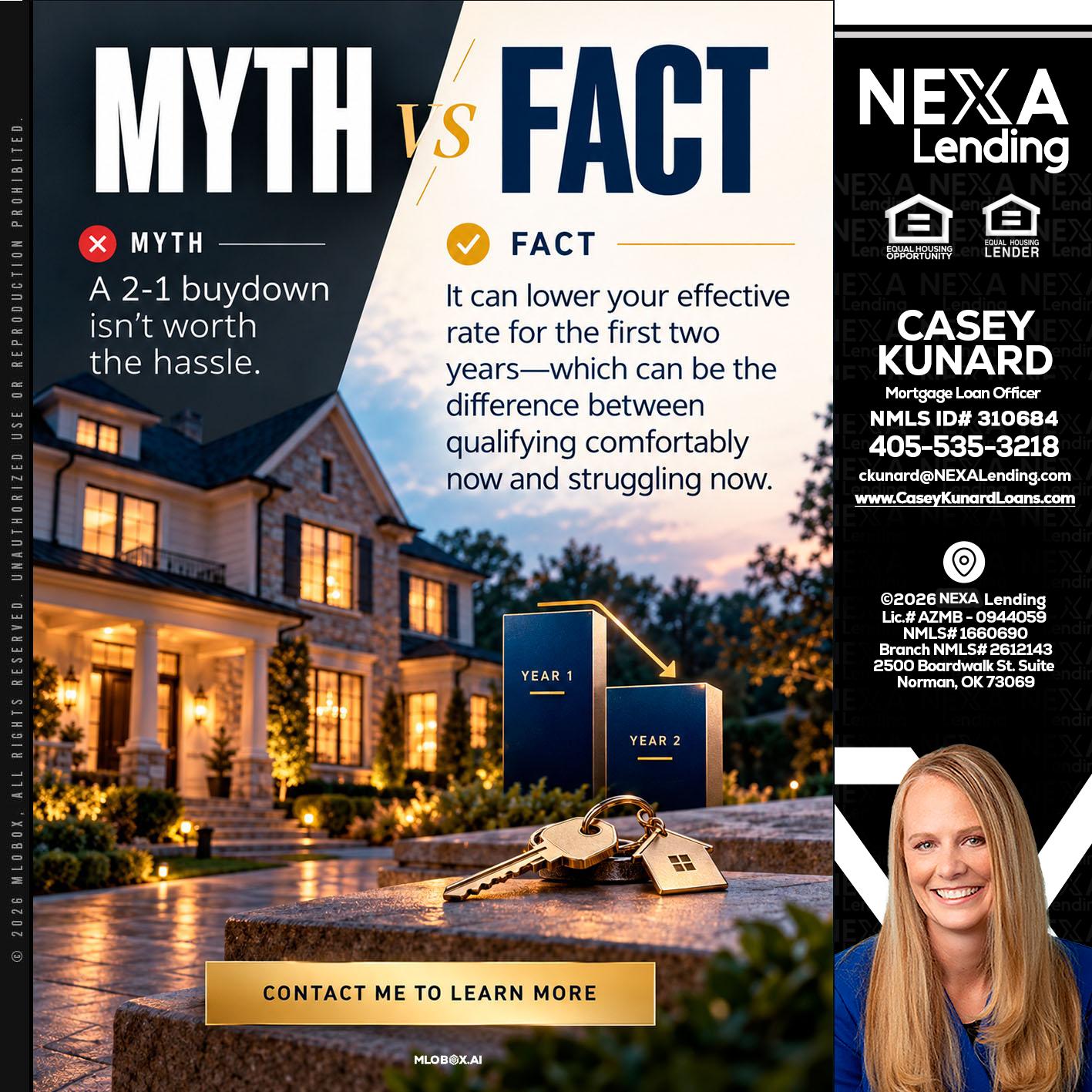 MYTH VS FACT - Casey Kunard -Mortgage Loan Officer