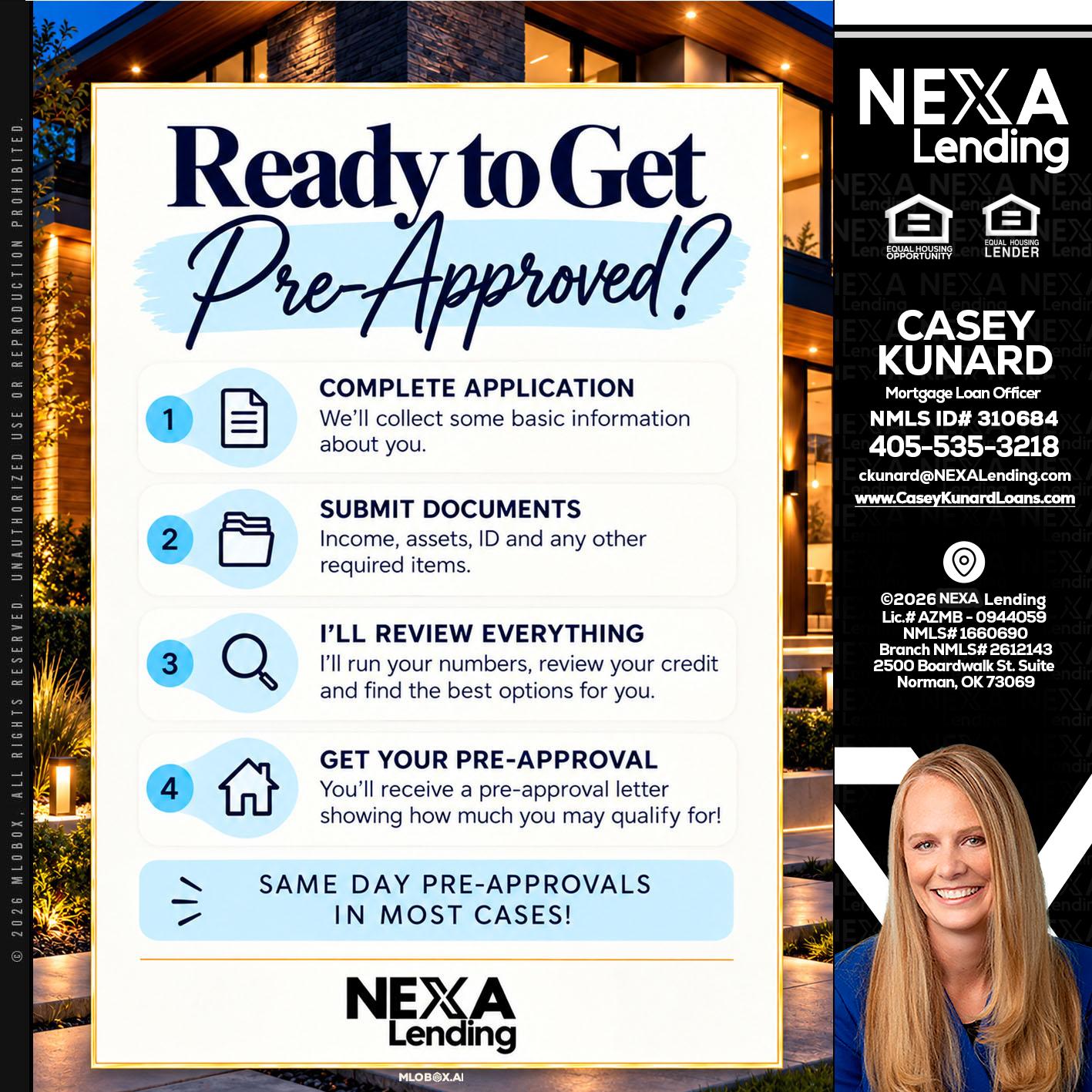 ready to get - Casey Kunard -Mortgage Loan Officer