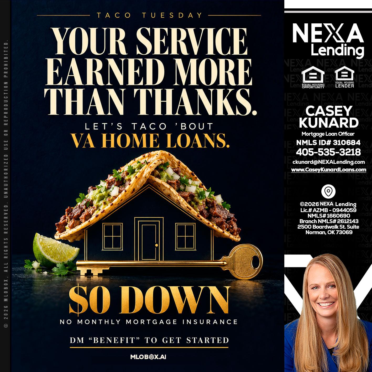 TACO TUESDAY - Casey Kunard -Mortgage Loan Officer